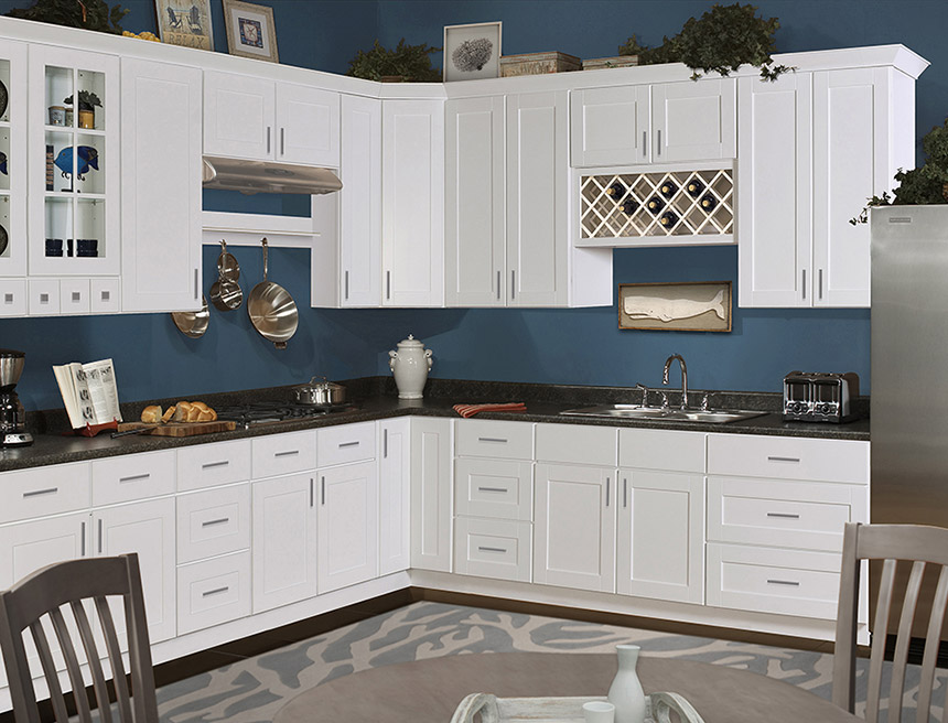 shaker white kitchen